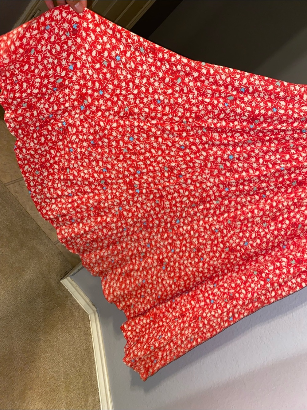 Free People Coral Floral Midi Dress - Picture 12 of 13